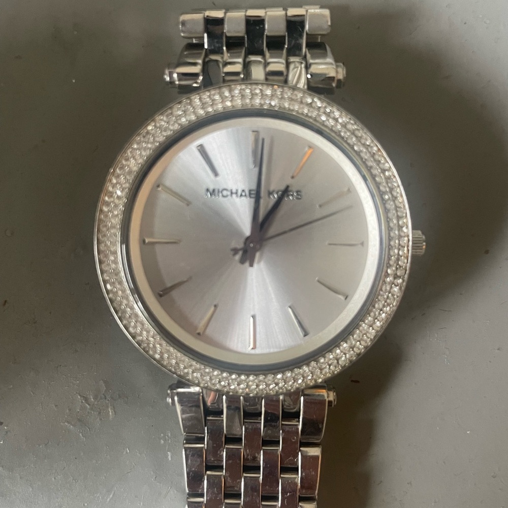 Silver Michael Kors watch. Lightly used.